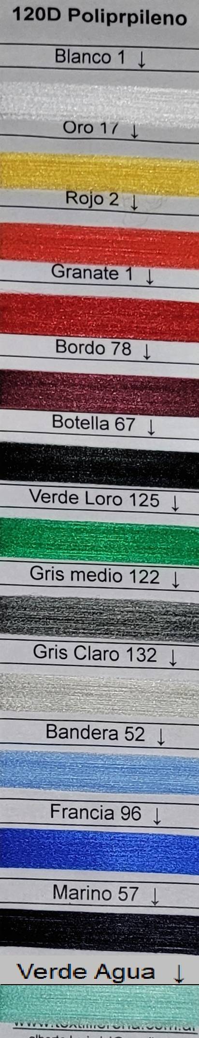 Hilado de polipropileno 120 denier